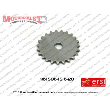 Ersi Motor YB150T-15 T-20 Yağ Pompa Zincir Dişlisi